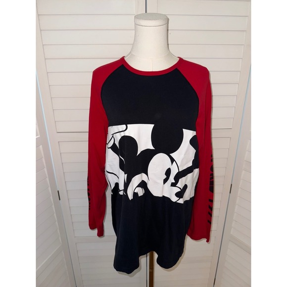 Disney Parks Mickey Mouse Walt Disney World 1971 Raglan Long Sleeve Tee Size M - Picture 1 of 7